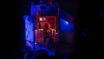 image of girl in a data pod